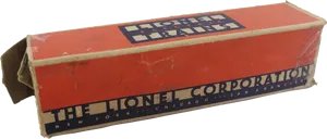 Vintage Lionel Corporation Box PNG Image