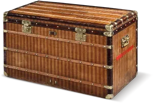 Vintage Louis Vuitton Trunk PNG Image