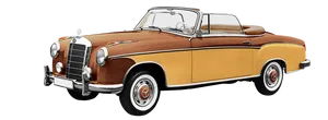 Vintage Mercedes Benz Convertible PNG Image