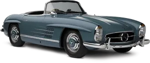 Vintage Mercedes Benz Convertible Classic Car PNG Image