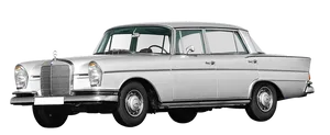 Vintage Mercedes Benz Sedan PNG Image