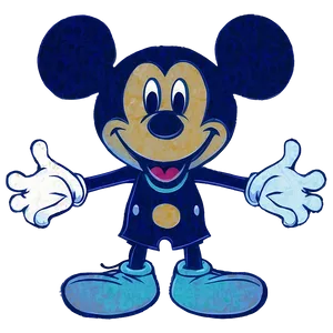 Vintage Mickey Mouse Silhouette Png Mag29 PNG Image