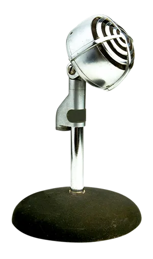 Vintage Microphone Classic Design PNG Image