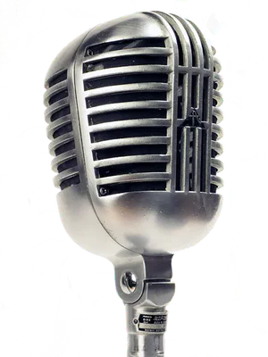 Vintage Microphone Classic Design PNG Image