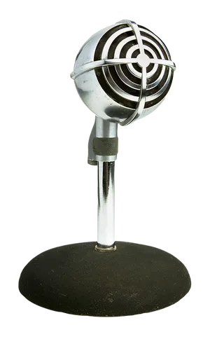 Vintage Microphone Classic Design PNG Image