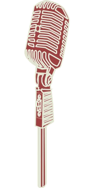 Vintage Microphone Graphic PNG Image