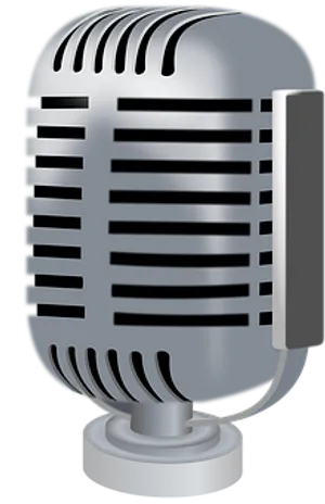 Vintage Microphone Illustration PNG
