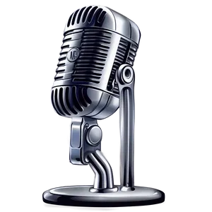 Vintage Microphone On Stand Png 73 PNG Image