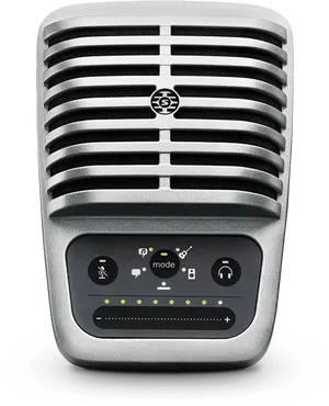 Vintage Microphone Podcast Equipment PNG Image