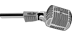 Vintage Microphone Vector Illustration PNG Image