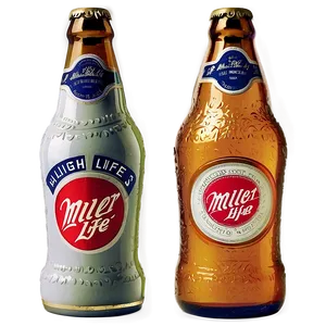 Vintage Miller High Life Ad Png Prw3 PNG Image