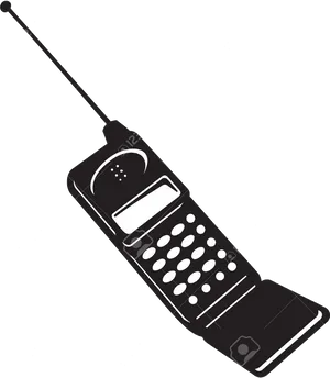 Vintage Mobile Phone Clipart PNG Image