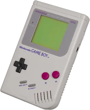 Vintage Nintendo Game Boy Image PNG Image