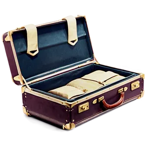 Vintage Open Suitcase Png 06212024 PNG Image