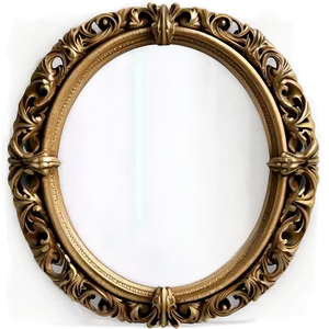 Vintage Oval Mirror Frame Png 05252024 PNG Image