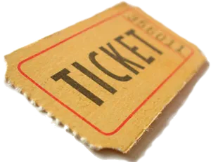 Vintage Paper Ticket PNG Image