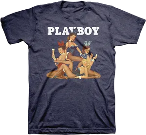 Vintage Playboy Bunny T Shirt Design PNG Image