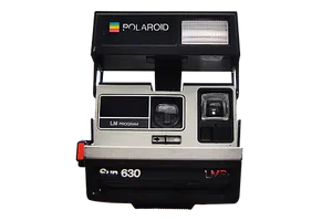 Vintage Polaroid Sun630 Camera PNG Image