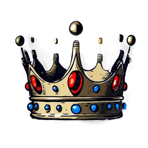 Vintage Prince Crown Sketch Png Utb PNG Image