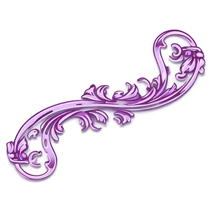 Vintage Purple Scroll Border Png Osf28 PNG Image