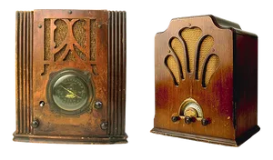 Vintage Radio Collection PNG