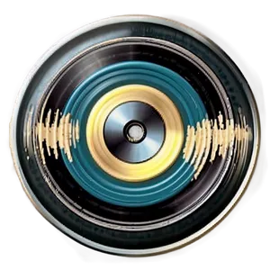 Vintage Record Button Png Xuf PNG Image