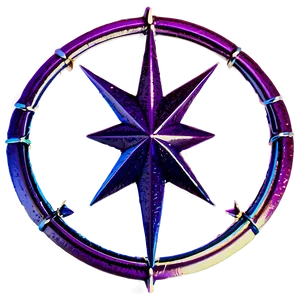 Vintage Round Star Png Wau47 PNG Image