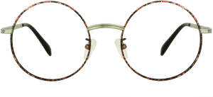 Vintage Round Tortoiseshell Glasses PNG Image