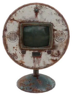 Vintage Rusty Television Set PNG Image