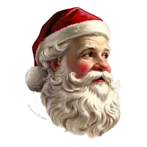 Vintage Santa Profile Png Spd PNG Image