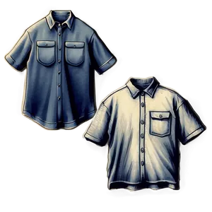 Vintage Shirt Pocket Sketch Png 31 PNG Image