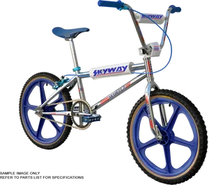 Vintage Skyway B M X Bike PNG Image