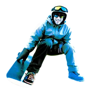 Vintage Snowboarding PNG 06232024 PNG