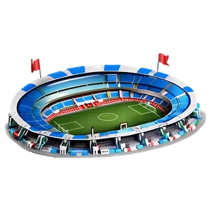 Vintage Soccer Stadium Architecture Png 06252024 PNG Image