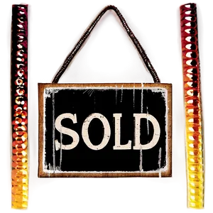 Vintage Sold Sign Png Niq99 PNG Image