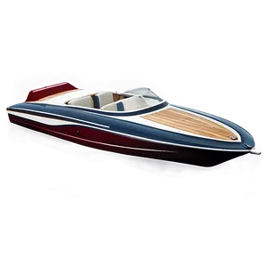 Vintage Speed Boat Png Fwi PNG Image