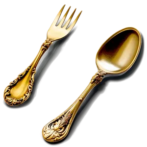 Vintage Spoon And Fork Png 37 PNG Image