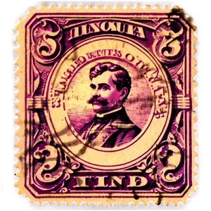 Vintage Stamp Outline Png Cdv PNG Image