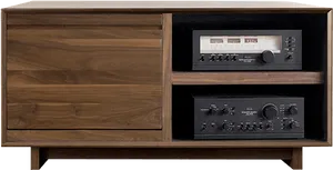 Vintage Stereo Cabinet PNG Image