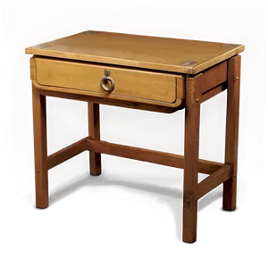 Vintage Student Desk Png 6 PNG Image