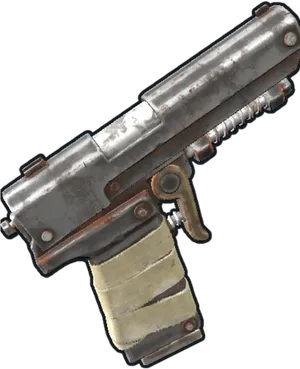 Vintage Style Pistol Graphic PNG Image