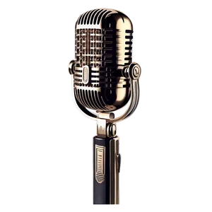 Vintage Style Podcast Microphone Png Uma12 PNG Image