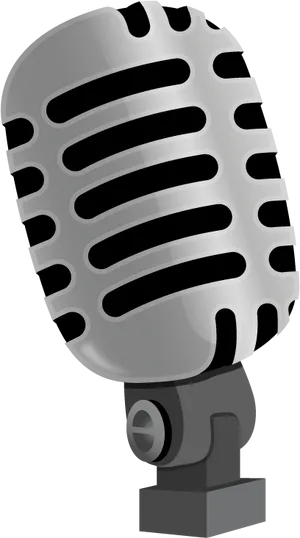 Vintage Style Studio Microphone PNG Image