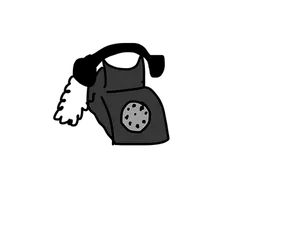 Vintage Telephone Icon PNG Image