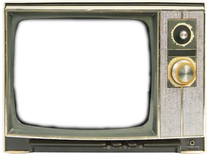 Vintage Television Classic Design PNG Image