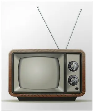 Vintage Television Classic Design PNG Image