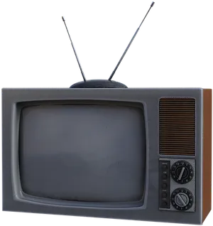 Vintage Television Set PNG Image