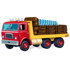 Vintage Tonka Truck Illustration Png Phh PNG Image