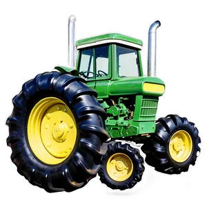 Vintage Tractor On Farm Png Voy PNG Image
