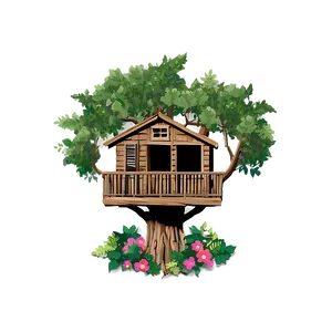 Vintage Treehouse Memories Png 89 PNG Image